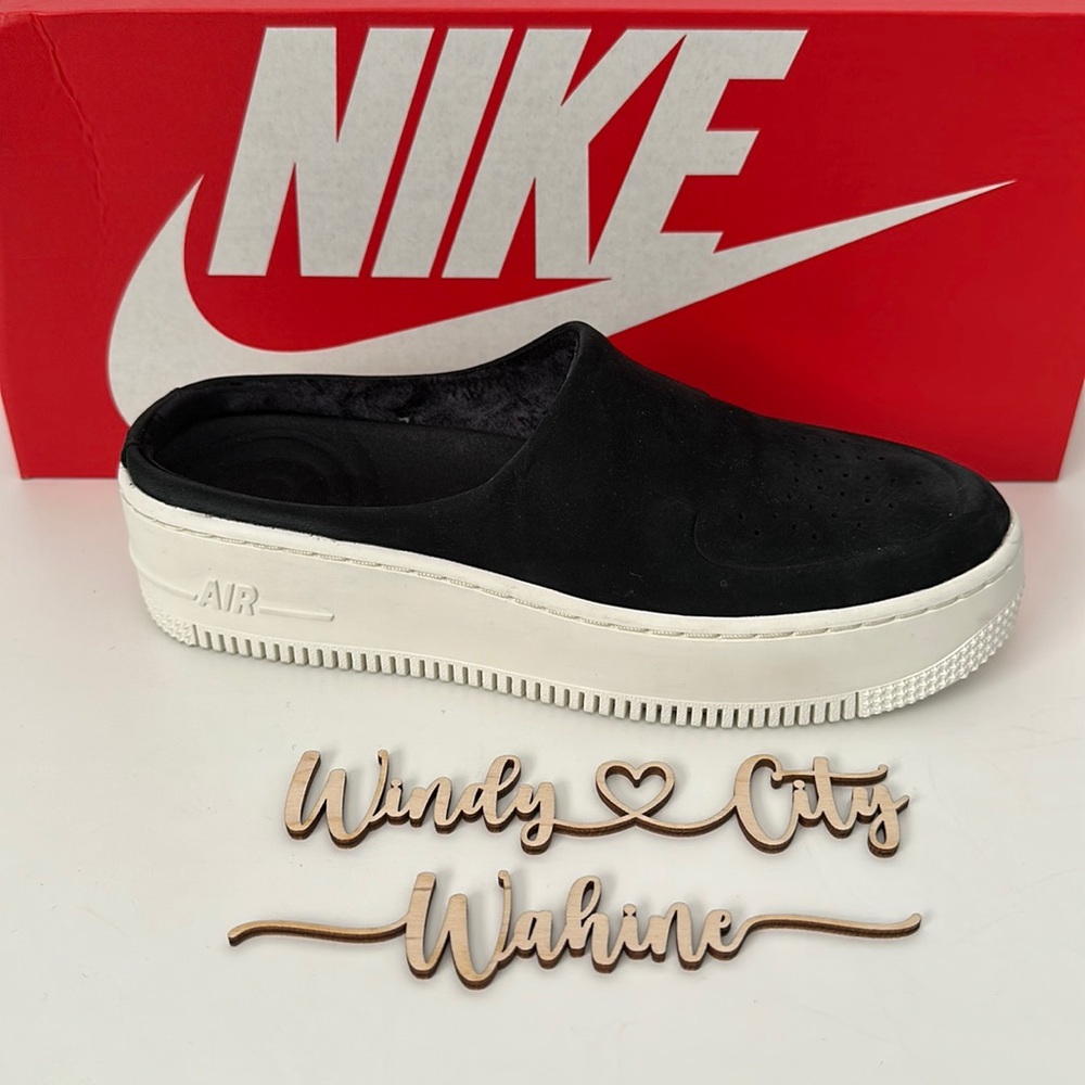 NWT Nike Air Force 1 Lover XX Slip Ons Sneakers Slides Leather Closed Toe